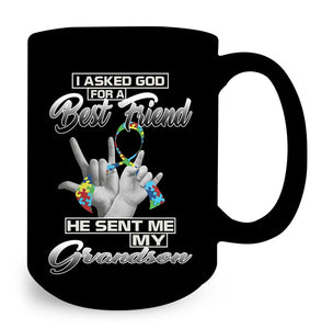 Autism Grandson Family Custom T-Shirt Mug