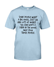 Load image into Gallery viewer, Finn Wants A Cabin In The Woods Away From Those People Guys Tee