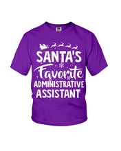 Load image into Gallery viewer, Santa Favorite Assistant Funny Christmas Gift Shirt Youth Tee