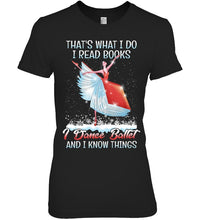 Load image into Gallery viewer, Girl Loves Reading Book And Dance Ballet Gift For Girls T-Shirt Ladies Tee