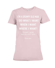 Load image into Gallery viewer, Grumpy Old Man July Wife Black Quote T-Shirt Ladies Tee