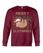 Load image into Gallery viewer, Merry Slothmas Christmas Gift For Kids Family Gift T-Shirt Sweatshirt