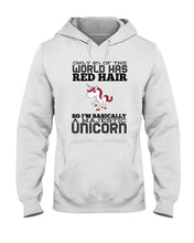 Load image into Gallery viewer, Redhead Unicorn Gift For Fans Funny T-Shirt Hoodie