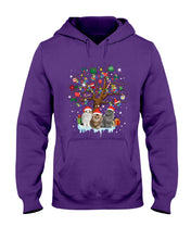 Load image into Gallery viewer, Christmas Tree Cat Lovers Cute Funny T-Shirt Hoodie
