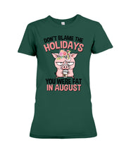 Load image into Gallery viewer, Funny Fat Pig Quote Custom T-Shirt For Friends Family Ladies Tee
