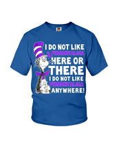 Load image into Gallery viewer, Fibromyalgia Anywhere Break Cancer Spirit T-Shirt Youth Tee
