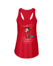 Load image into Gallery viewer, November Girl Sexy Beauty T-Shirt Ladies Flowy Tank