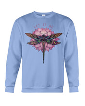 Load image into Gallery viewer, Let It Be Dragonfly Lotus Sweatshirt