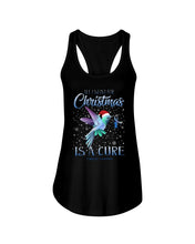 Load image into Gallery viewer, All I Want For Christmas Is A Cure Stop Diabetes Ladies Flowy Tank