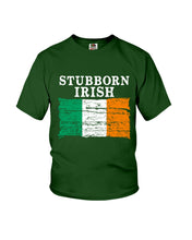 Load image into Gallery viewer, Stubborn Irish Flag Love Ireland Custom T-Shirt Youth Tee