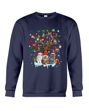 Load image into Gallery viewer, Christmas Tree Cat Lovers Cute Funny T-Shirt Sweatshirt