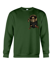 Load image into Gallery viewer, Scary Skeleton In Pocket Sweatshirt