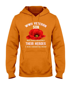 Wwii Veteran Son Gift For Veterab Mom Hoodie