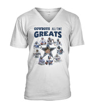 Load image into Gallery viewer, Dallas Cowboys Greats Gift For Fan T-Shirt Guys V-Neck