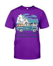 Load image into Gallery viewer, Country Road Golden Retriever Guys Tee