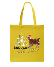 Load image into Gallery viewer, Jolly Cat Christmas Gift For Cat Lovers Basketweave Tote Bag