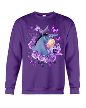 Load image into Gallery viewer, Donkey Loves Purple Flowers Custom T-Shirt Sweatshirt