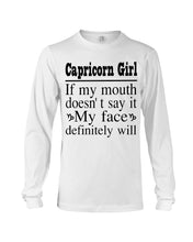 Load image into Gallery viewer, Zodiac- Capricorn Girl If My Month Doesn't Say Unisex Long Sleeve