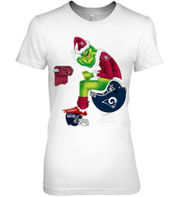 Load image into Gallery viewer, Funny Grinch San Francisco 49Ers Christmas Gift Tee Ladies Tee