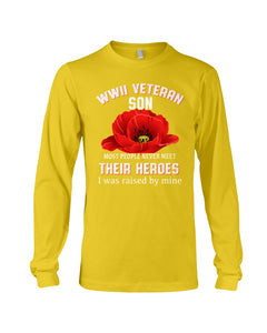 Wwii Veteran Son Gift For Veterab Mom Unisex Long Sleeve