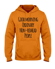 Load image into Gallery viewer, Redhead Good Morning White Mug Hoodie