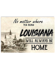 Load image into Gallery viewer, Louisiana Will Always Be Home Horizontal Poster