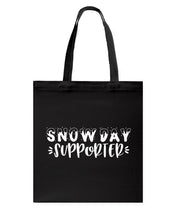 Load image into Gallery viewer, Snow Day Supporter Christmas Gift For Friends Family T-Shirt Basketweave Tote Bag