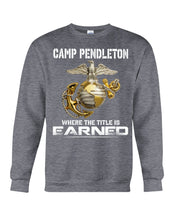 Load image into Gallery viewer, Camp Pendleton Earned Black T-Shirt Sweatshirt