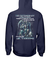 Load image into Gallery viewer, Throne September Guy Special Place Black T-Shirt Hoodie