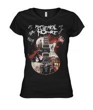 Load image into Gallery viewer, Guitar My Chemical Romance Gift For Fans T-Shirt Ladies V-Neck