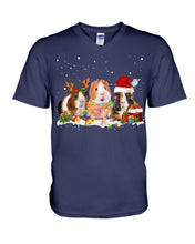 Load image into Gallery viewer, Cute Guinea Pigs Christmas Gift For Guinea Pigs Lovers Guys V-Neck