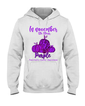 Load image into Gallery viewer, November We Wear Pancreatic Cancer Awareness T-Shirt Hoodie