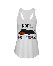 Load image into Gallery viewer, Nope Dachshund Not Today Ladies Flowy Tank