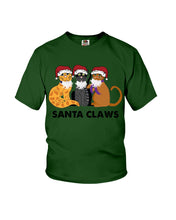 Load image into Gallery viewer, Santa Claws Funny Gift Christmas Gift For Cat Lovers Youth Tee