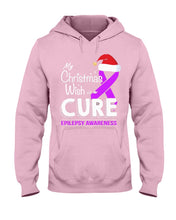 Load image into Gallery viewer, Epilepsy Awareness - My Christmas Wish Is A Cure Hoodie