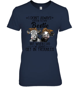 Best Friends Gift For Cow Lovers Ladies Tee