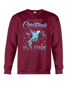 All I Want For Christmas Is A Cure Stop Diabetes Sweatshirt