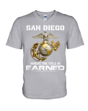 Load image into Gallery viewer, San Diego Gift For Your Friend T-Shirt Guys V-Neck