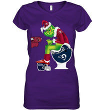 Load image into Gallery viewer, Funny Grinch San Francisco 49Ers Christmas Gift Tee Ladies V-Neck
