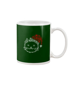 Cute Cat Face Christmas Gift For Cat Lovers T-Shirt Mug