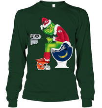 Load image into Gallery viewer, Funny Grinch Kansas Chief Christmas Gift Tee Unisex Long Sleeve