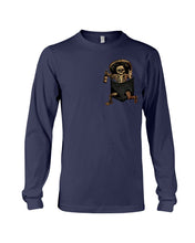 Load image into Gallery viewer, Scary Skeleton In Pocket Unisex Long Sleeve