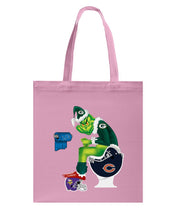Load image into Gallery viewer, Grinch Green Bay Packers Funny Tee Basketweave Tote Bag