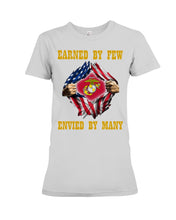 Load image into Gallery viewer, Earned By Few Envied By Many Black T-Shirt Ladies Tee