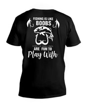 Load image into Gallery viewer, Funny Quote For Fishing Lovers T-Shirt Guys V-Neck