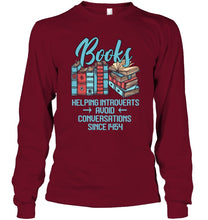 Load image into Gallery viewer, Gift For Book Lovers Funny Quote T-Shirt Unisex Long Sleeve