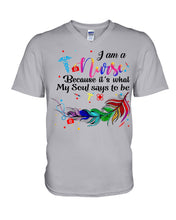 Load image into Gallery viewer, I Am A Nurse Gift For Nurses T-Shirt Guys V-Neck