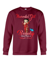 Load image into Gallery viewer, November Girl Sexy Beauty T-Shirt Sweatshirt