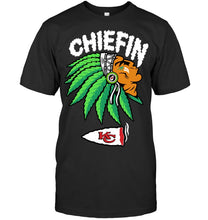 Load image into Gallery viewer, Chiefin Kansas City Chiefs Gift For Fans T-Shirt Guys Tee