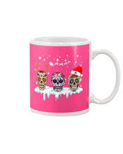 Load image into Gallery viewer, Merry Christmas Three Skulls Christmas T-Shirt Gift Mug